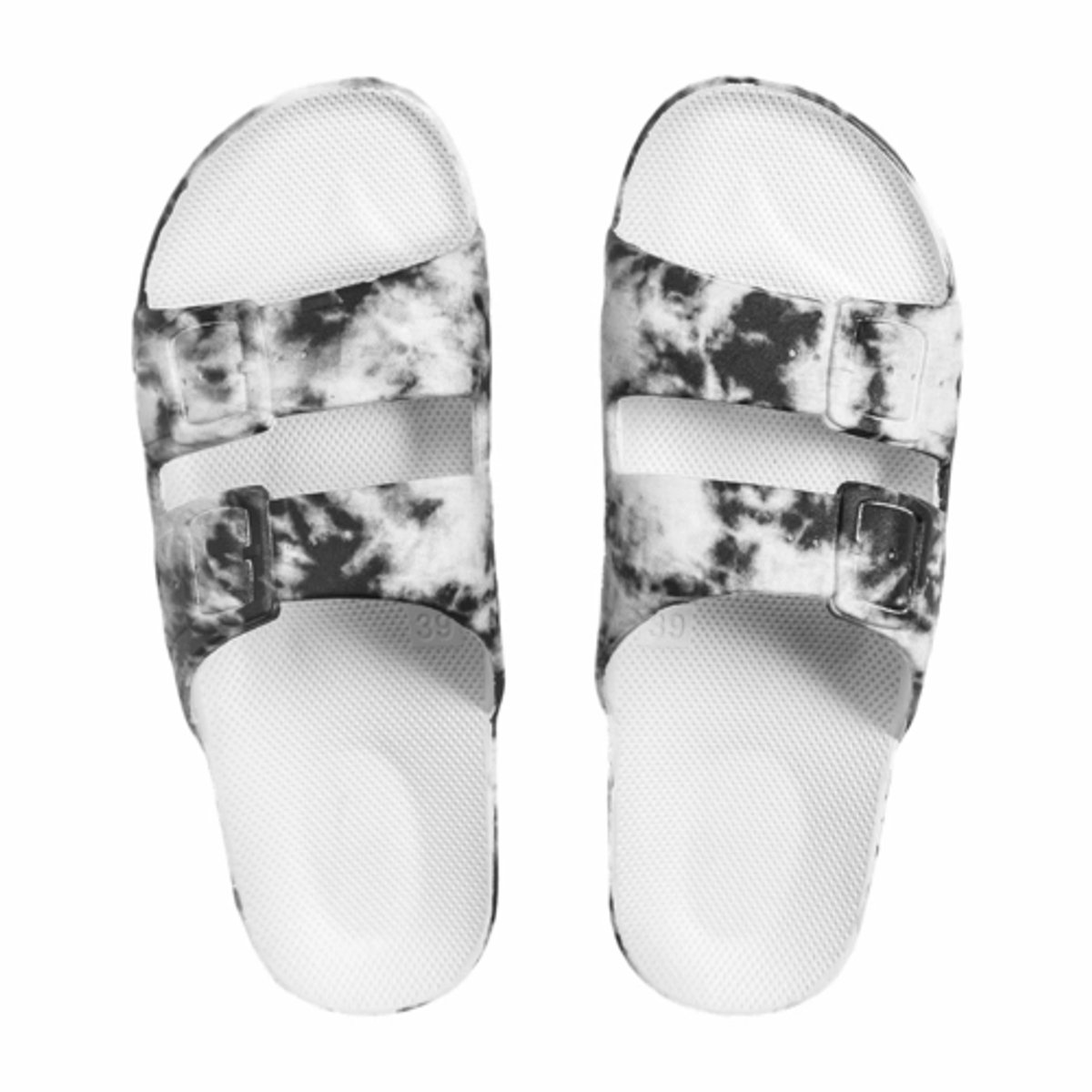 Freedom Moses Slipper Unisex Fancy Bandhani White