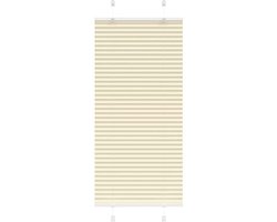 vidaXL - Plissé - rolgordijn - 60x100 - cm - stofbreedte - 59,4 - cm - polyester - crème