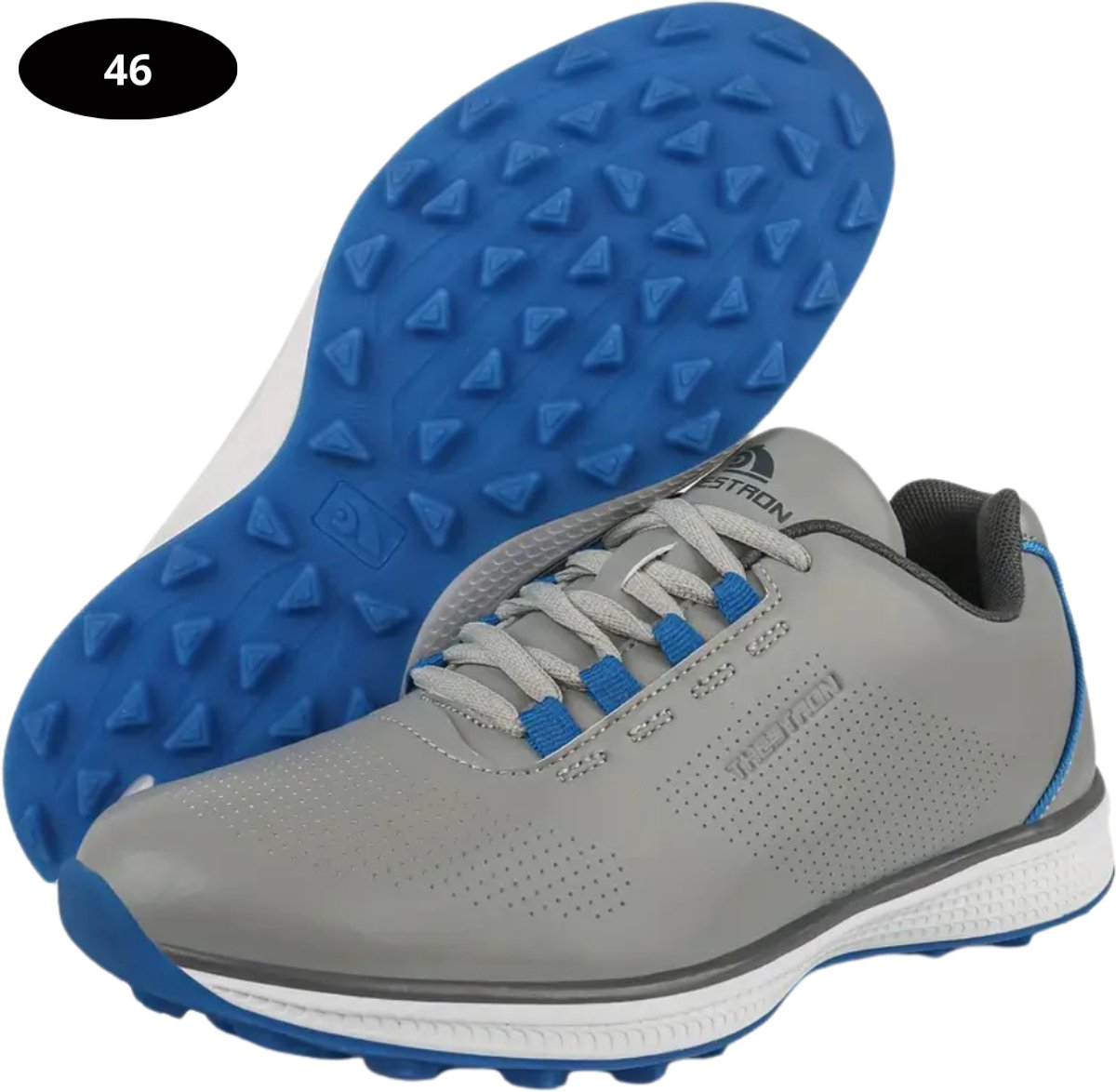 Livano Golfschoenen Heren Sneakers Golfkleding Golfschoenen Antislip Waterdicht Golfen Grijs 46