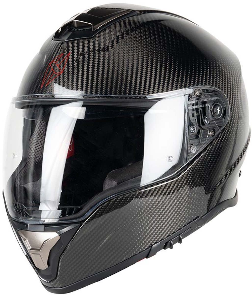 Motor Integraal Helm CONTINENTAL CARBON 3K Zwart Glanzend XL van MOTOBLOUZ