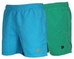 2 - Pack Donnay - Sport/Zwemshort (Toon) - Sportbroek - Heren - Sea blue/Grass green (667)