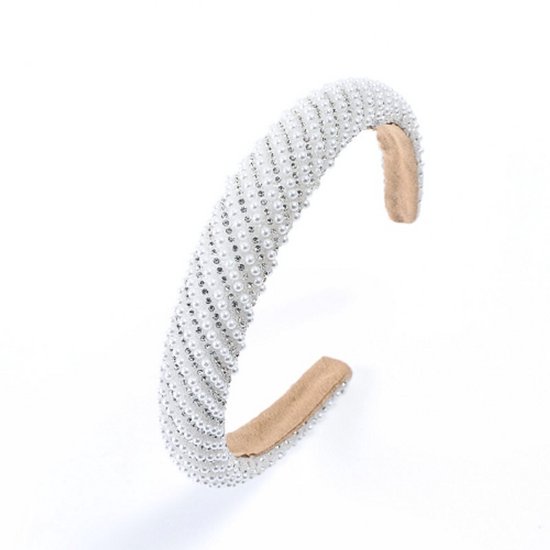 Cheveux in Style Jewellery Diadème Argent - Diadème pour femme avec strass - Accessoires pour cheveux élégants bandeau avec strass