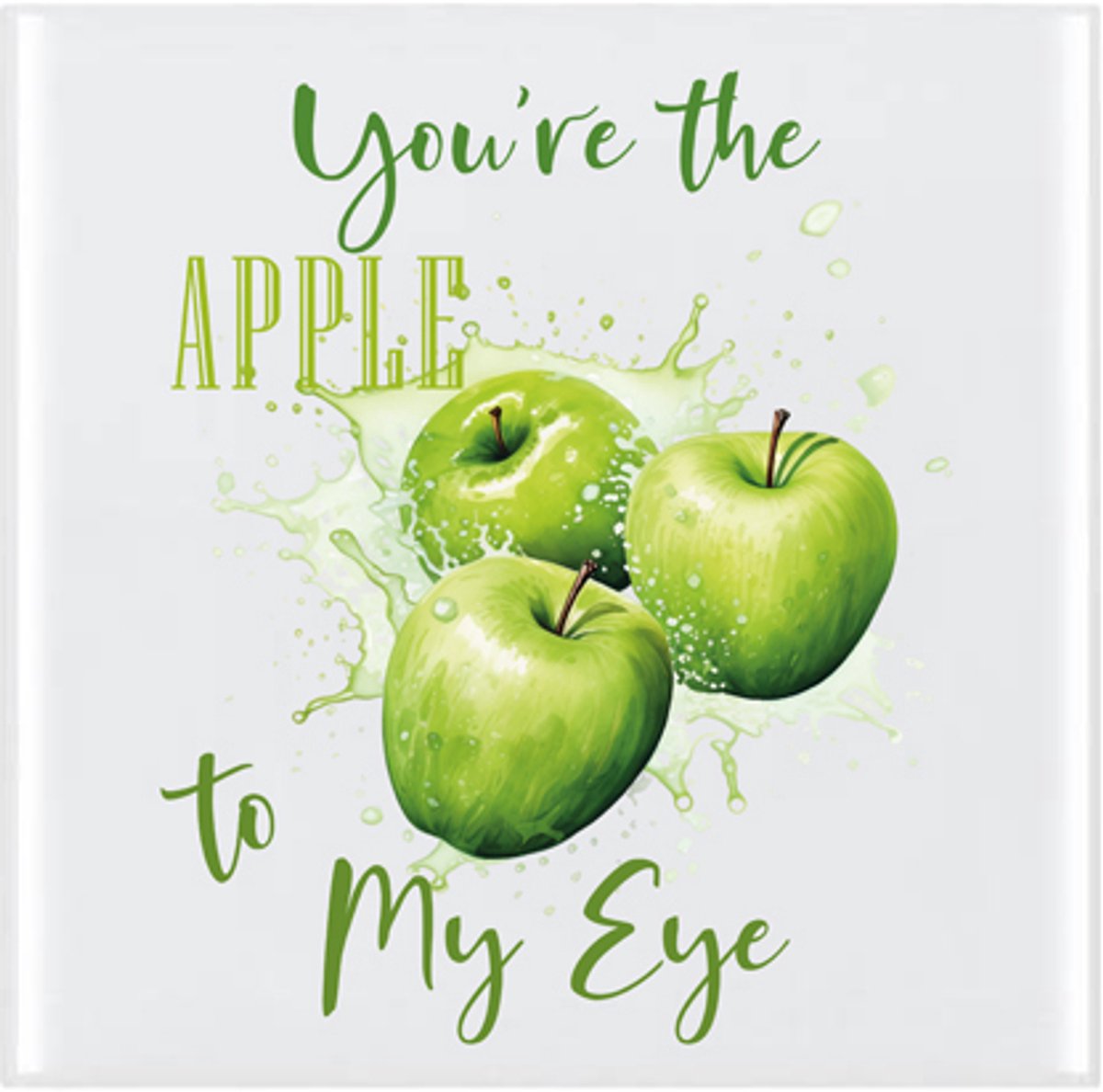 Geurfruit - Decoratie Tegeltje - Design - Groene Appel