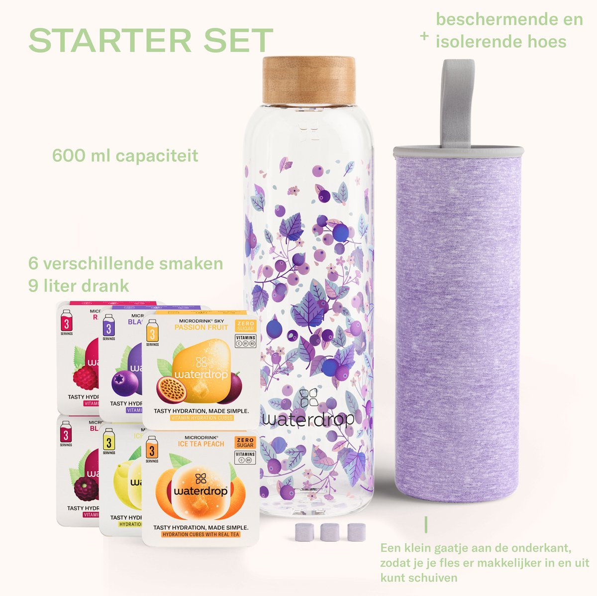 waterdrop Starterset Glas - Boost Melange thumbnail 2