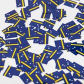 150 stuks Tafel confetti papier Curaçao - Hapjes Cocktail Tapas Zomer Terras EK WK Voetbal Decoratie Tafelconfetti