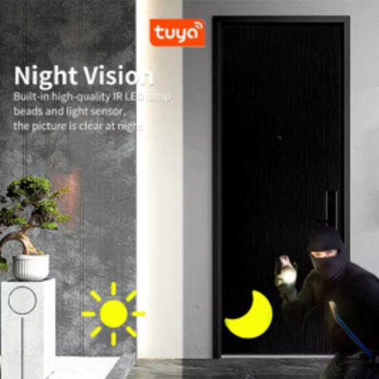 Mini Doorbell - Smart Visiual Doorbell - Camera - Voordeurbel - Bel - Deurbel van MINI — afbeelding 2