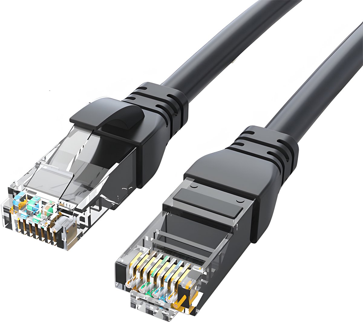 Rainbecom - Internetkabel 15 meter - CAT6 - Patchkabel – UTP CCA - Kabel - Ethernet Kabel - RJ45 - LAN Cable – Netwerkkabel - Zwart