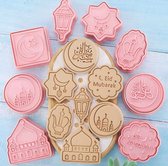 Without Lemon - Set van 8 - Eid Mubarak Koekjes vormen - Cookie Cutter - Cookie Mould - Kinderen - Bakken - Cadeau - Ramadan - Suikerfeest