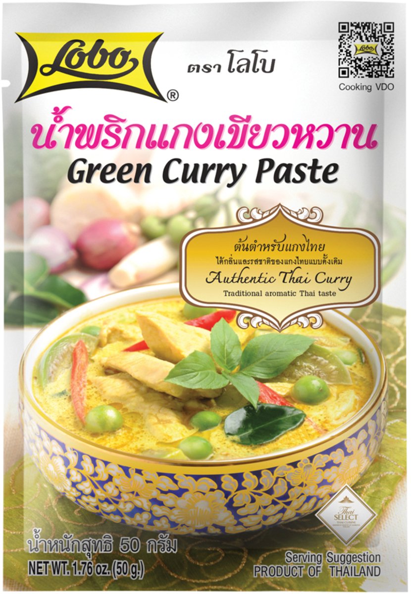 Lobo Groene curry kruidenpasta 12 x 50 g