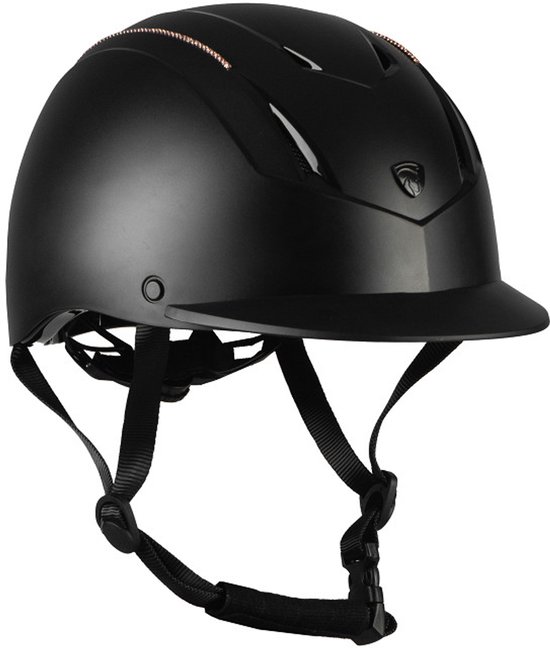 Casque D’équitation 54-58 Cm – ABS, Rembourrage Doux, Sangle Réglable, Bord Anti-soleil, Pour Femme/homme