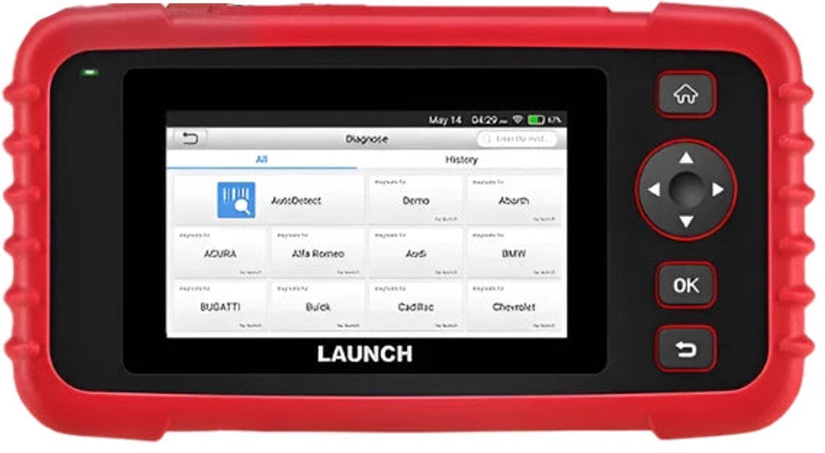OBD2-scanner - Diagnosecomputer - Slimme diagnosetool - Foutverwijdering - Professionele tool - Automatische codelezer - TMPS-autoscanner - Zwart