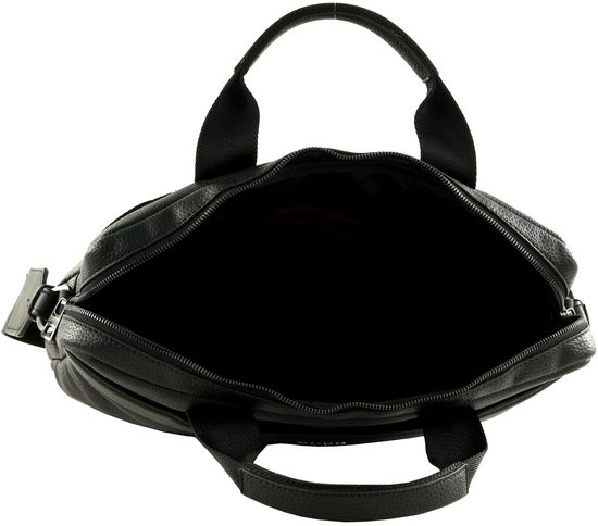 Bruine DE LAMASSU®  Hugo  Leren Laptoptas 15,6 Inch - Echt Rundleer Slank Lichtgewicht Met Trolleyband Business Tas Unisex