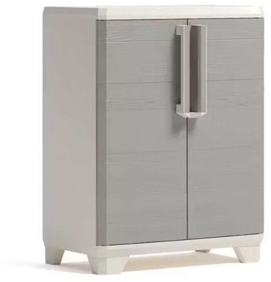 Kast 68x39x90cm kunstof beige.