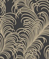 ZWART GOUD MODERN BEHANG A46503