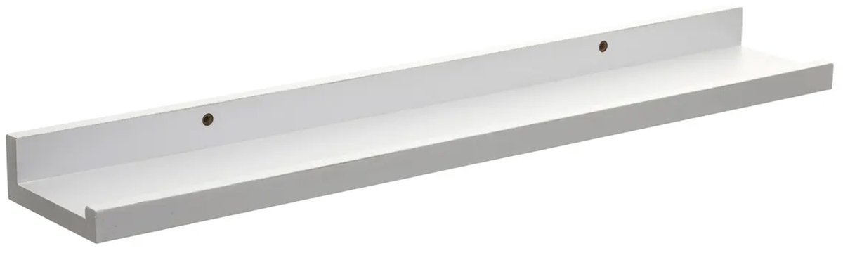 5Five® 5five foto wandplank Fixy - wit - eiken hout look - 58 x 10 x 4 cm Blanc
