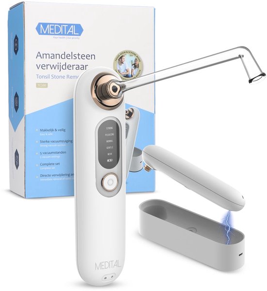 Elektrische Amandelsteen Verwijderaar 11 delige Set - Tonsil Stone Remover - Tonsilfresh - Mondhygiëne