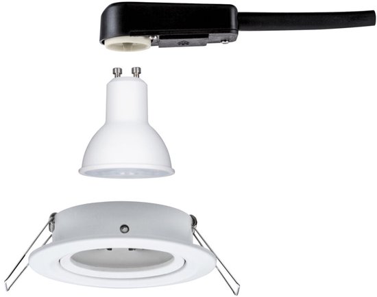 Spot encastrable LED Paulmann Nova - GU10 - 6,5W - IP23 - Wit