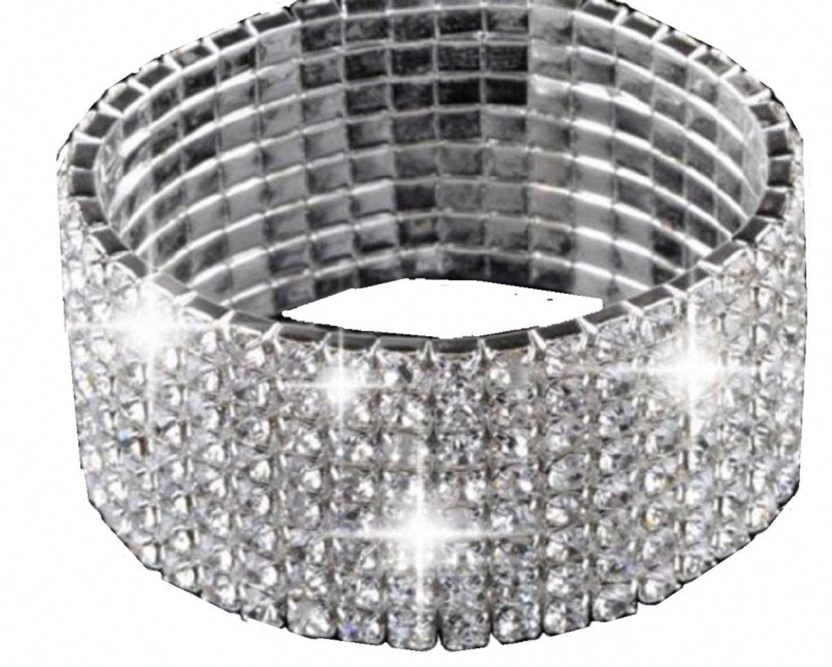 8 rijen -strass -armband - Charme Bijoux