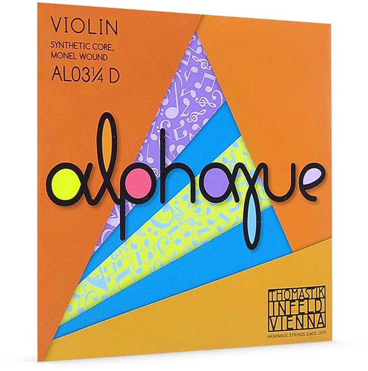 Thomastik Infeld THAL-100-14 violin string set 1/4 medium, synthetic core
