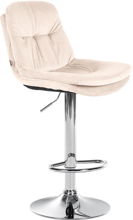 Carlo barkruk - beige met armleuning 65 cm