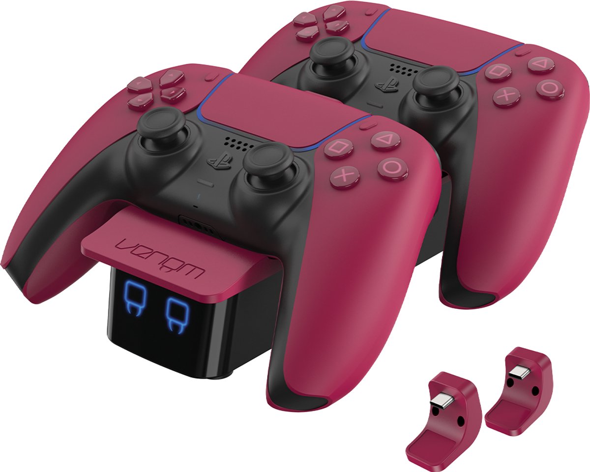 Venom - PS5 - twin docking station - rood