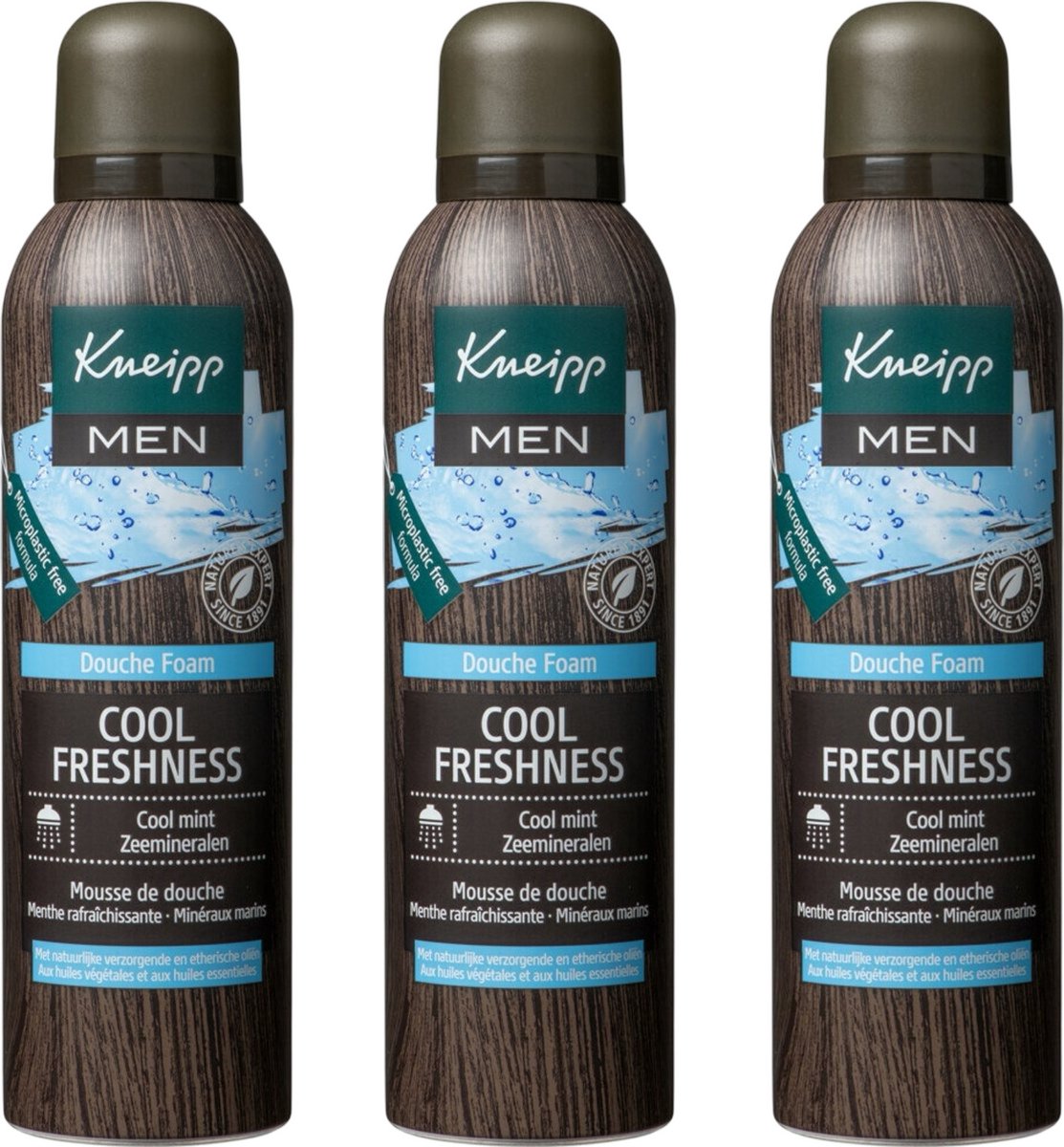 Kneipp - Cool Freshness - Douche Foam - Schuim - Frisse Geur - 3x200 ml