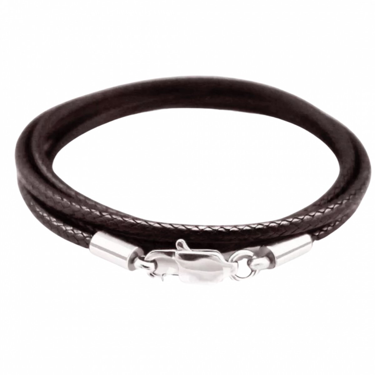 Koordketting-luxe-Donker Bruin- 2.5 mm-Basic-45 cm-Charme Bijoux