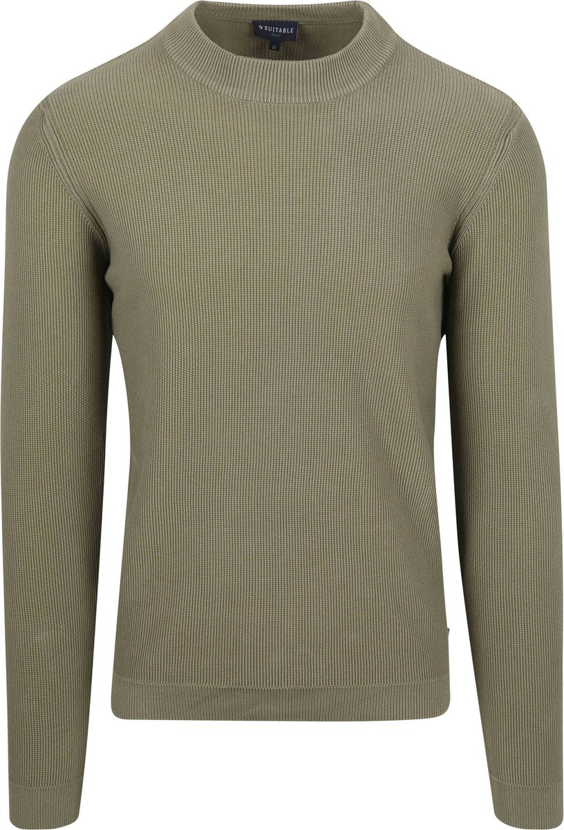 Suitable Respect Mamase Pullover Mid Groen - Maat L - Heren - Sweater