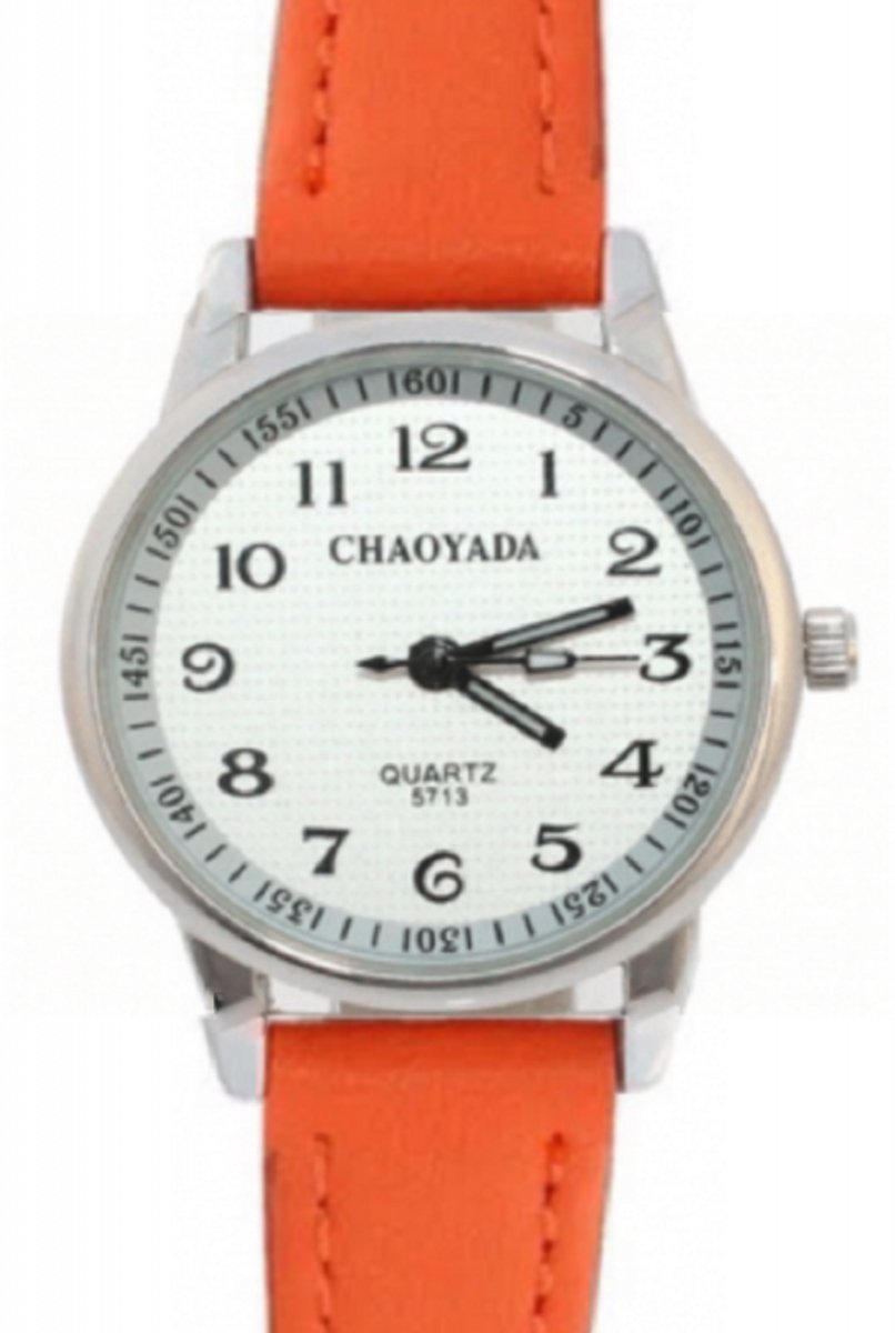 Horloge Oranje Chaoyada Seconde aanduiding - Charme Bijoux
