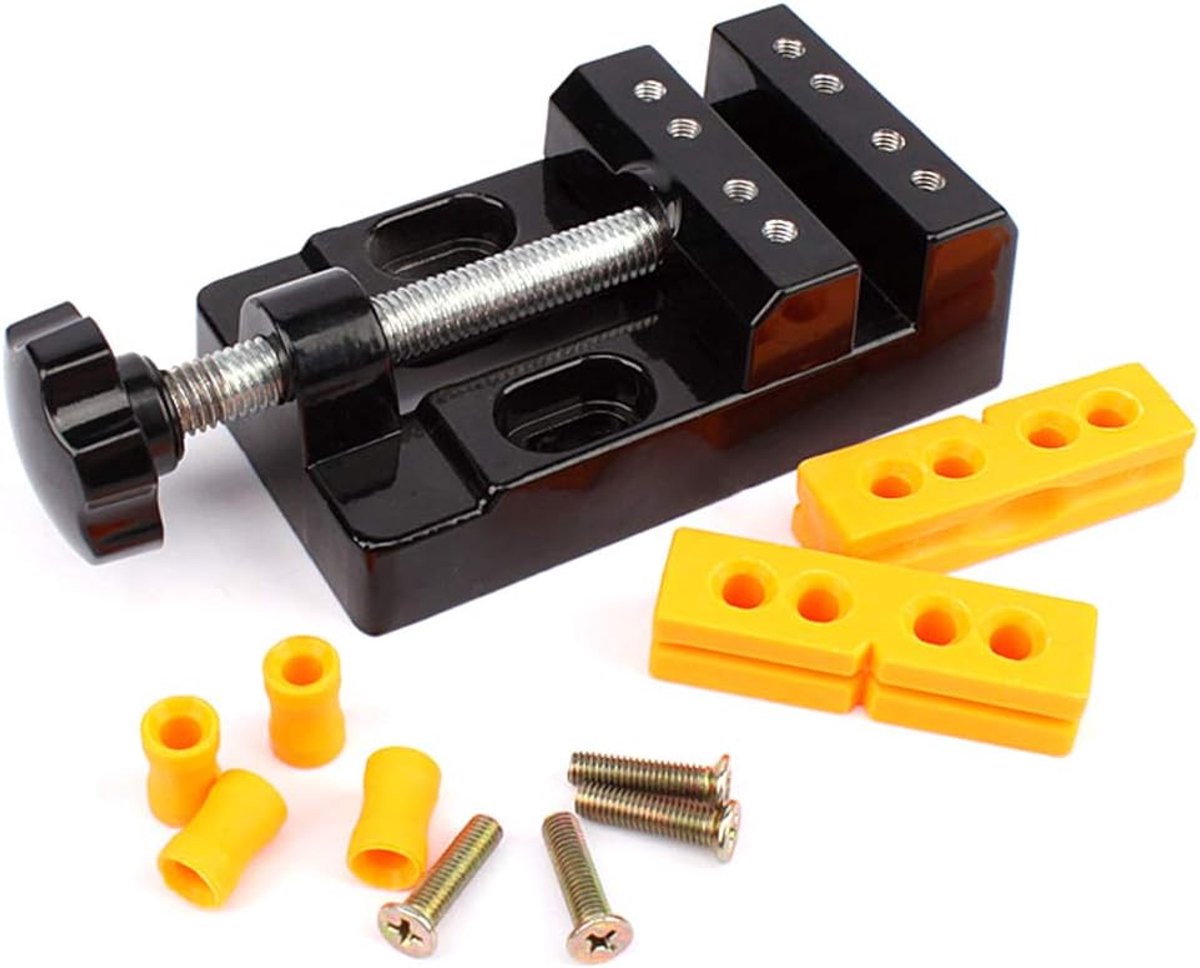 Platte Mini Bankschroef Tafelklem Boormachine Bankschroef Gereedschap voor Hobby Craft Mini Tafel Bankschroef, Mini Platte Klem Tafelbek Bankklem voor DIY sieraden, boren graveren, horloge reparatie gereedschap