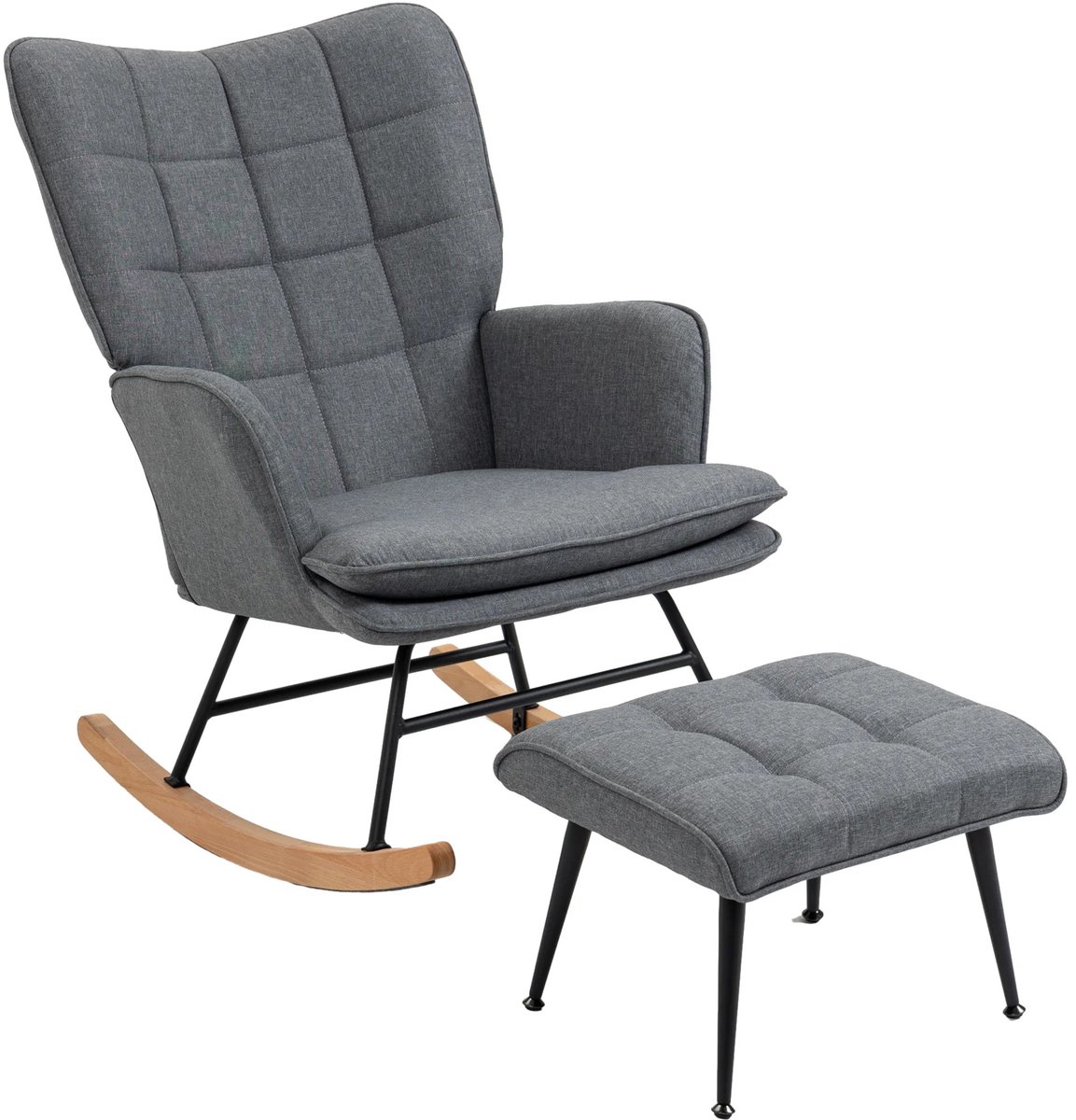 Mygroot - Schommelstoel - Woonkamer - Stoelen - Schommelen Luxe - Puffs Grandes - Tuinmeubilair - Fauteuil - Meditatie Nordic - Stoel - Bank.