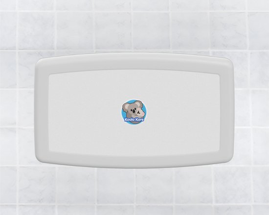Koala Kare - Wandcommode Opklapbaar - Babyverschoontafel - Horizontaal - KB300-EN-05 - Wit - Graniet