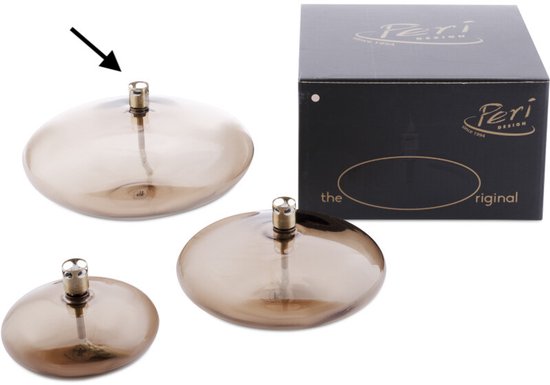 Peri Living olie lamp Disc champagne L-Ø18x9 cm-Moederdag cadeau-cadeau voor mama-cadeau vrouw — afbeelding 3