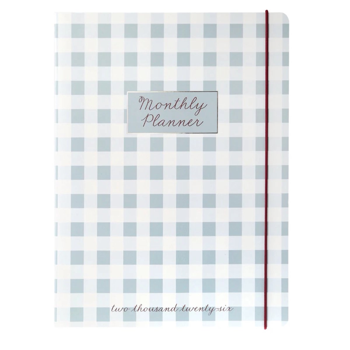 Graphique De France - Gingham Monthly agenda 2025-2026 - 18 maanden L
