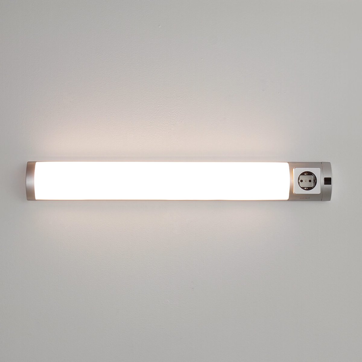 Licht-Erlebnisse - Soft - LED - Wandlamp - 3000K - 410lm - van - Kunststof - in - zilver wit