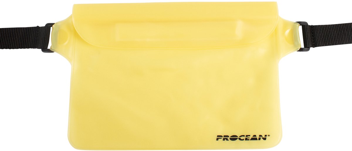 Droogtas | heuptas | Procean | transparant Geel
