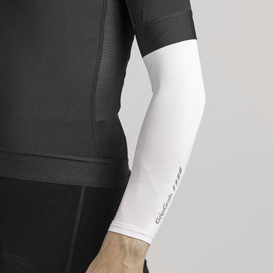 GripGrab - UPF 50+ UV Protect Arm Sleeves Zomer Fiets Armstukken UV Bescherming - Unisex - Wit van Gripgrab — afbeelding 5