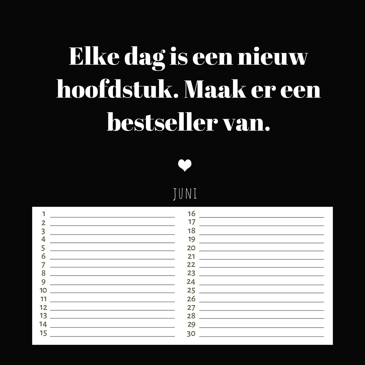 Verjaardagskalender Geluksmomenten - Inspiratie - Kalender - Wandkalender - Moederdag - Cadeau Mama - Planner - Positieve Spreuken - Motivatie - Black & White - Geluk - Maandplanner - 21 x 21 Cm - Zwart & Wit - Birthday - Inspirerend - Positiviteit — cadeau in Kalenders & Planners - foto 5