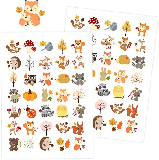 Baby dieren stickers | Schattig & lief | 1-2 dagen thuis