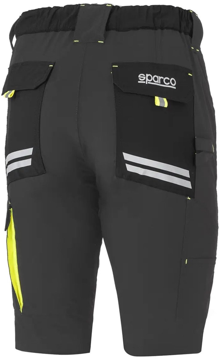 Sparco Korte Werkbroek Tech Zomer - blauw-oranje - Maat - m
