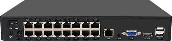 Foscam FNA216HE - 16-kanaals 8MP - 4K - Netwerk Video Recorder - Zwart van Foscam — afbeelding 4