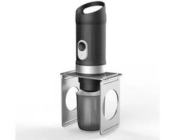 Draagbare koffiemachine - Draagbare espressomachine -Draagbaar Koffiezetapparaat-Koffie Druppelhouder-Snelle Waterverwarming - Capsules & gemalen koffie - 20 bar - Draagbare koffiemachine -Reis & camping koffiezetapparaat - zwart