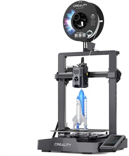 Creality K1 3D-printer, 600 mm/s max. snelheid 20.000 mm/s² versnelling