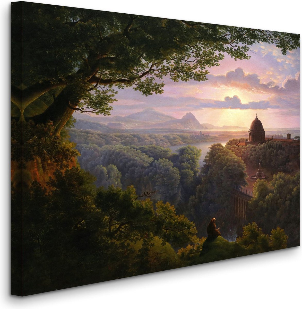 Karl Friedrich Schinkel - Landscape with Pilgrim - Landschap met pelgrim (1813) - 2:3