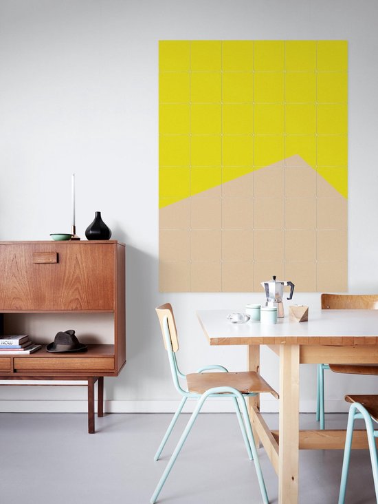 IXXI Color blocking - Yellow Beige - Décoration murale - Abstrait - 80 x 100 cm