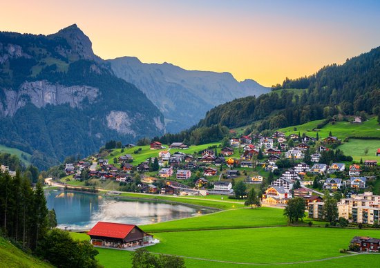 M. Puzzle 5 x 1000 pièces Brocoli Collection Paysage - Puzzle 5 en 1 Paysages - Poster inclus - FSC® - 68 x 48 cm