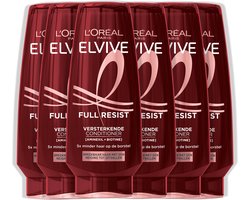 L'Oréal Paris Elvive Full Resist Conditioner - Versterkende Conditioner Voor Breekbaar Haar - Met Aminexil + Biotine - 6x200ML
