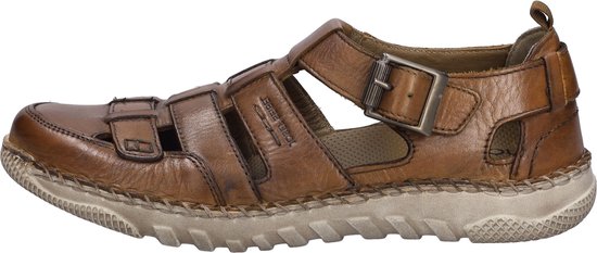 Josef Seibel WILSON 08 - Sandales homme Adultes - Couleur: Cognac - Taille: 44