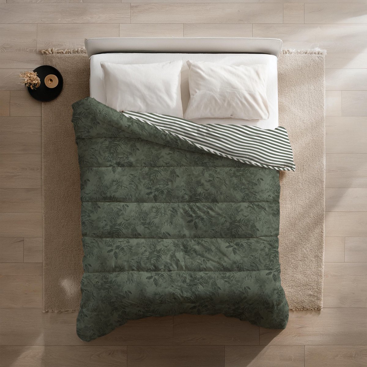 Decoware® Easy dekbed en overtrek in 1 - Green Woods - 300gsm - 140x200 cm