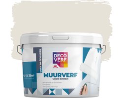 Decoverf muurverf mat beigegrijs, 4L